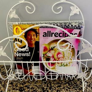 Vintage Metal Magazine Rack